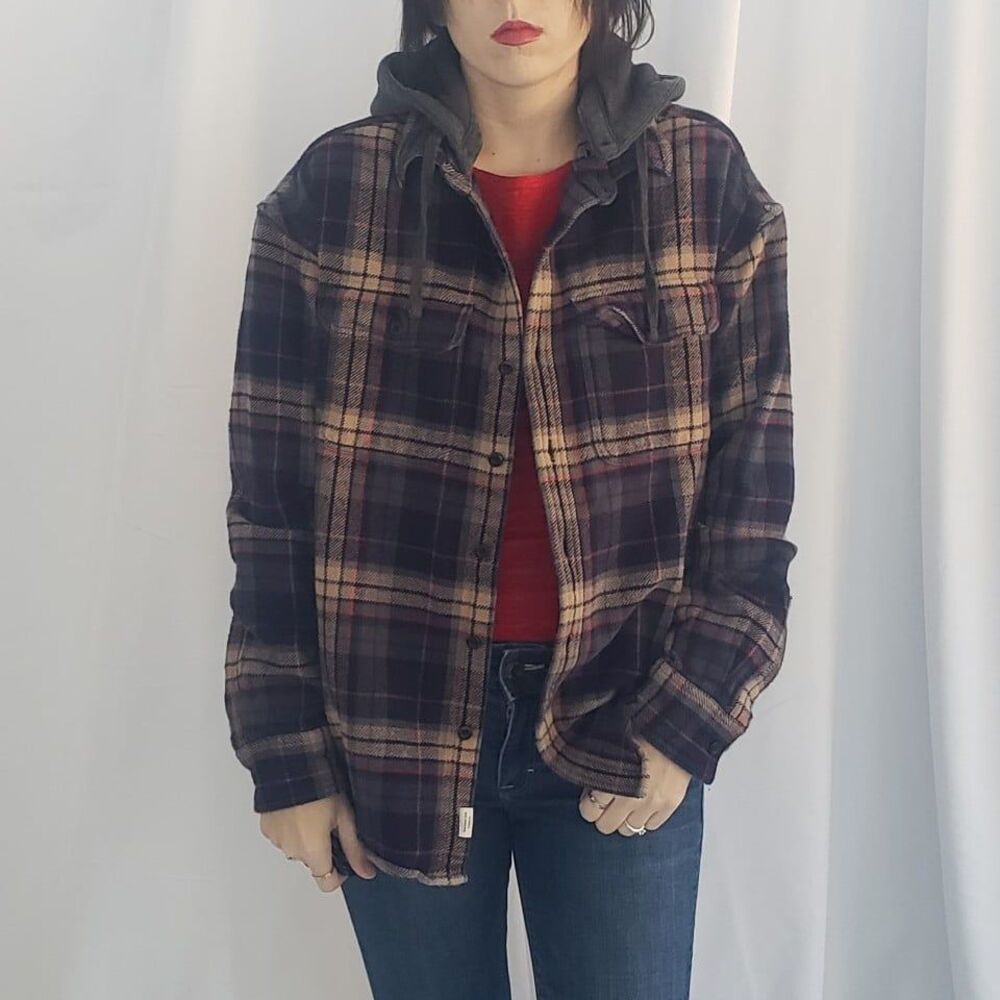American Eagle Plaid Flannel‎ Shacket